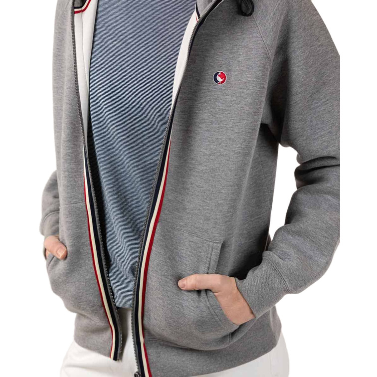 SUDADERA CON CAPUCHA Y CREMALLERA HOMBRE EL GANSO
