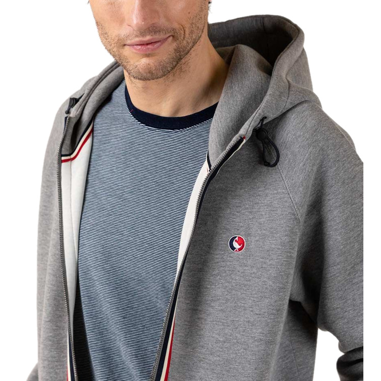 SUDADERA CON CAPUCHA Y CREMALLERA HOMBRE EL GANSO