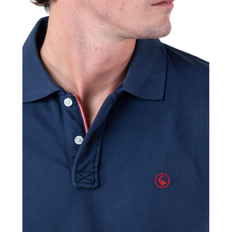 POLO HOMBRE  GANSO POLO PIQUÉ GARMENT DYED MARINO