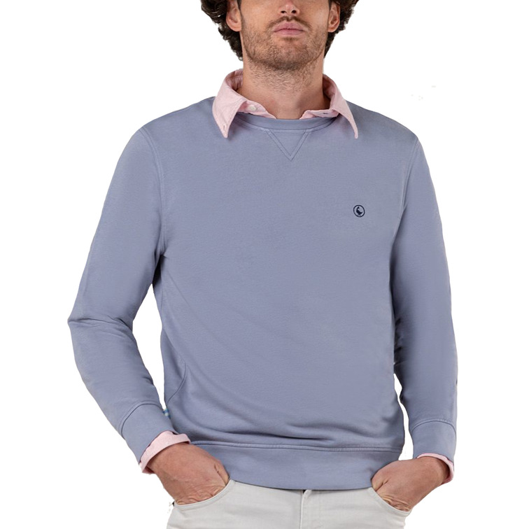 SUDADERA HOMBRE  GANSO SUDADERA CUELLO CAJA AZUL PETR