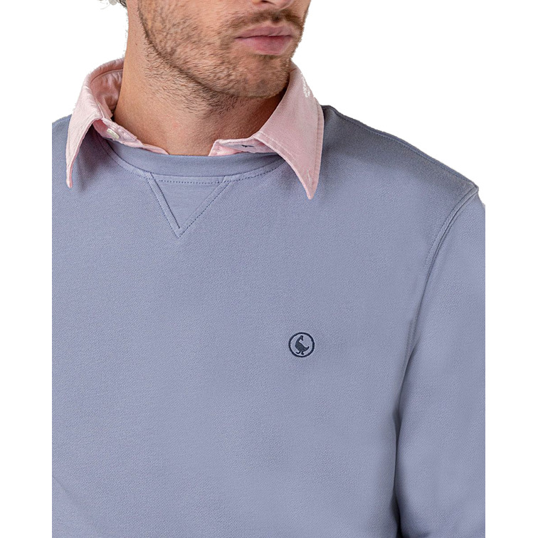 SUDADERA HOMBRE  GANSO SUDADERA CUELLO CAJA AZUL PETR