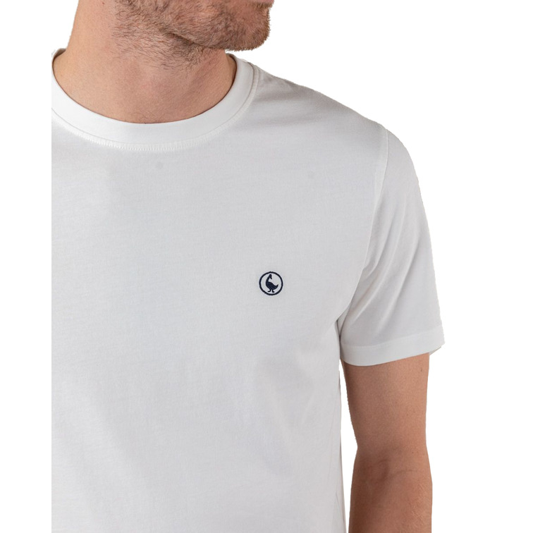 CAMISA HOMBRE  GANSO CAMISETA GARMENT DYED BLANCA