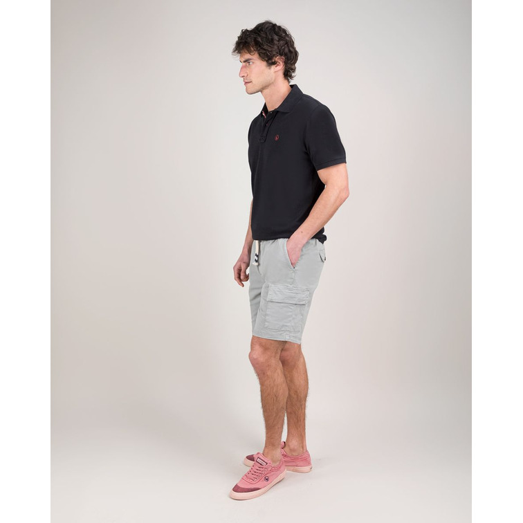 POLO HOMBRE  EL GANSO POLO PIQUÉ GARMENT DYED NEGRO