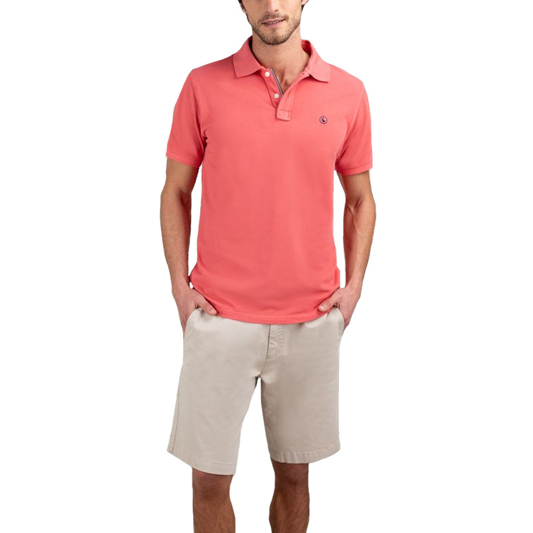 POLO HOMBRE  EL GANSO POLO PIQUÉ GARMENT DYED CORAL