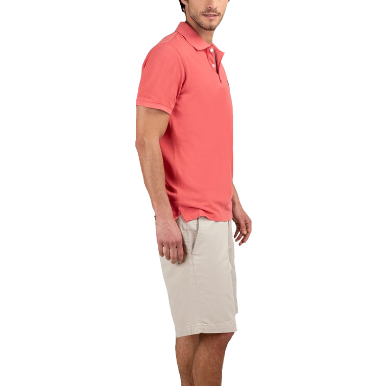 POLO HOMBRE  EL GANSO POLO PIQUÉ GARMENT DYED CORAL