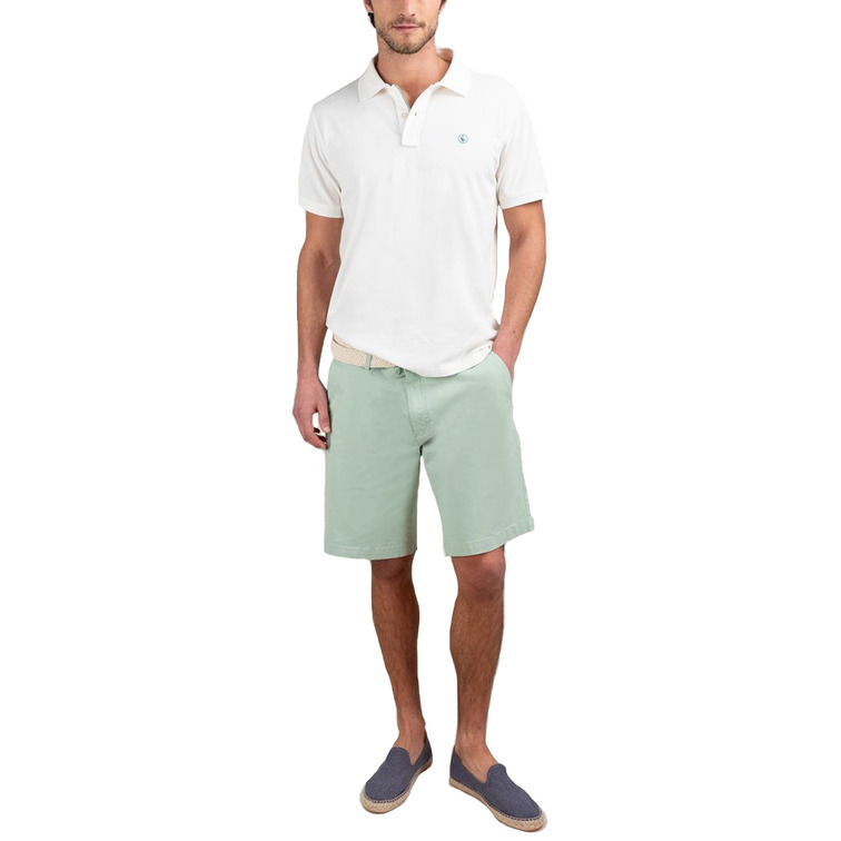 POLO HOMBRE  EL GANSO POLO PIQUÉ GARMENT DYED BLANCO