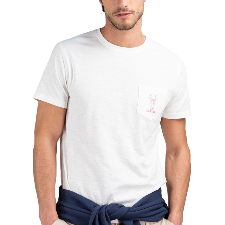 CAMISETA HOMBRE  EL GANSO CAMISETA GARMENT DYED BLANCO L