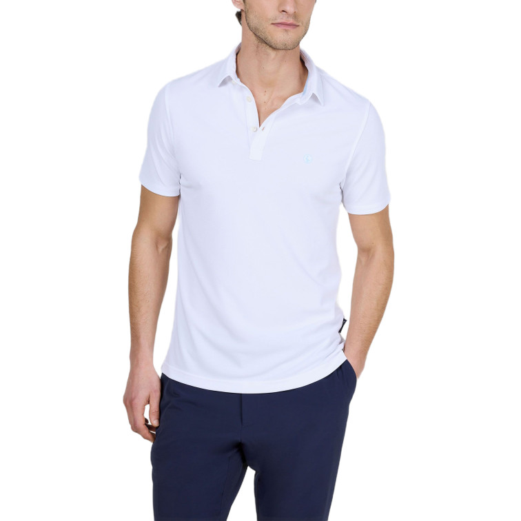 POLO HOMBRE  EL GANSO POLO MANGA CORTA SEPIIA BLANCO