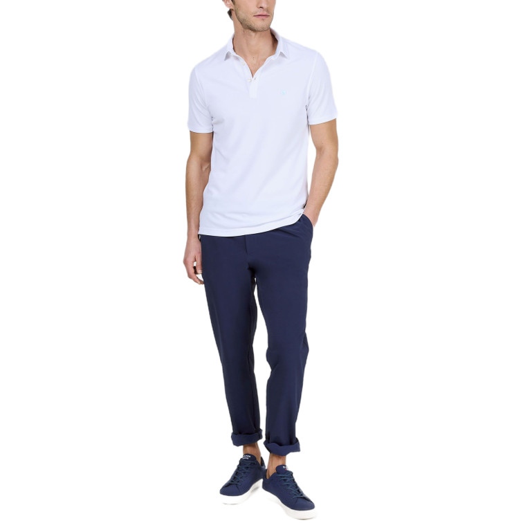 POLO HOMBRE  EL GANSO POLO MANGA CORTA SEPIIA BLANCO