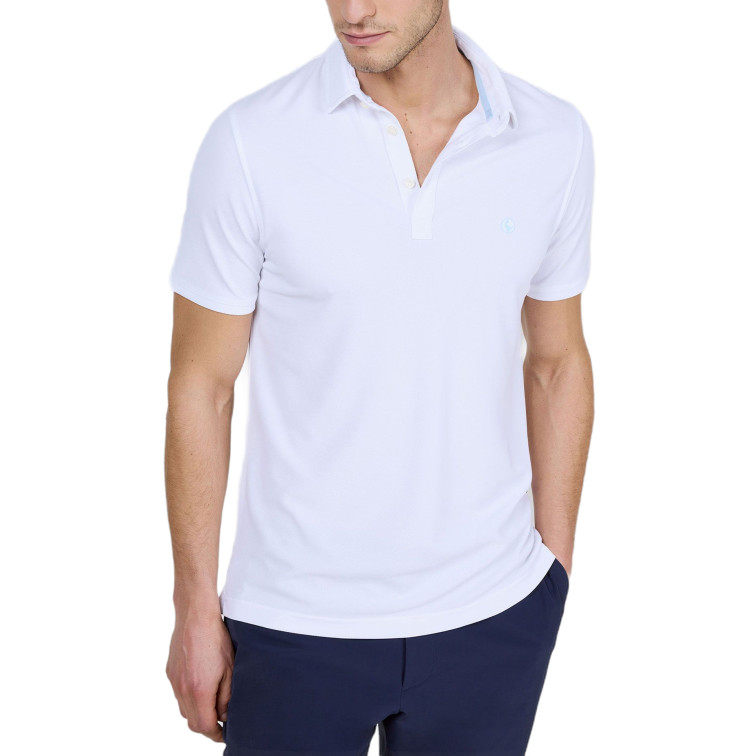 POLO HOMBRE  EL GANSO POLO MANGA CORTA SEPIIA BLANCO