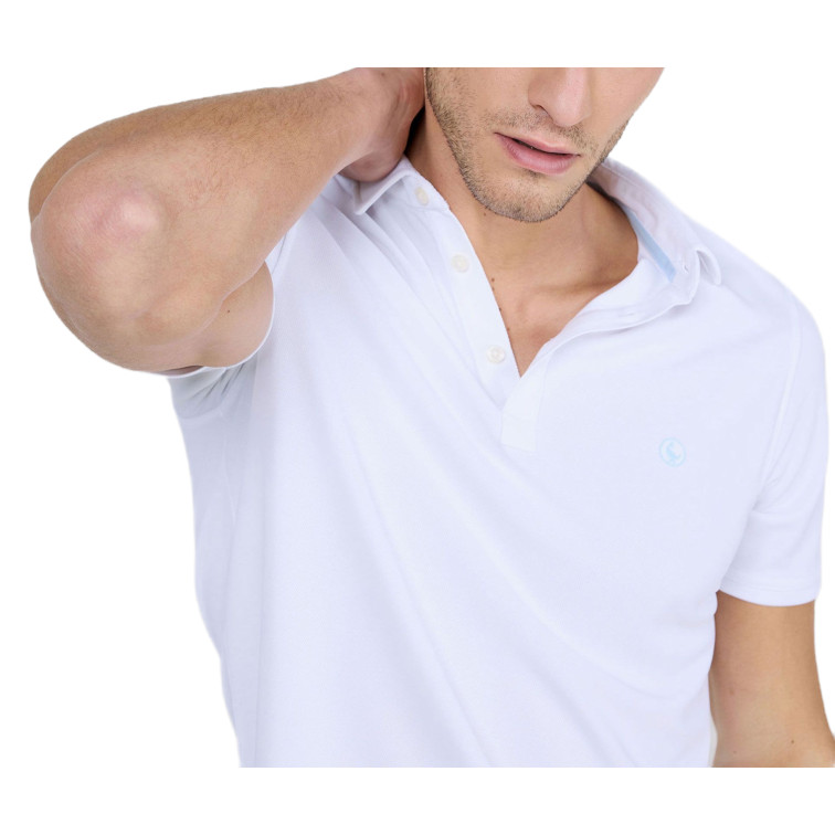 POLO HOMBRE  EL GANSO POLO MANGA CORTA SEPIIA BLANCO
