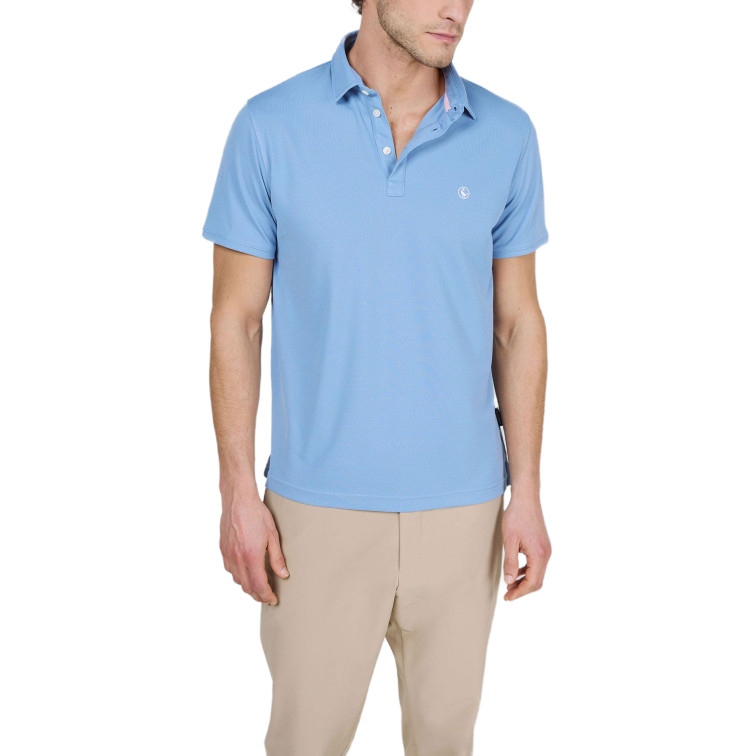 POLO HOMBRE  EL GANSO POLO MANGA CORTA SEPIIA BLANCO