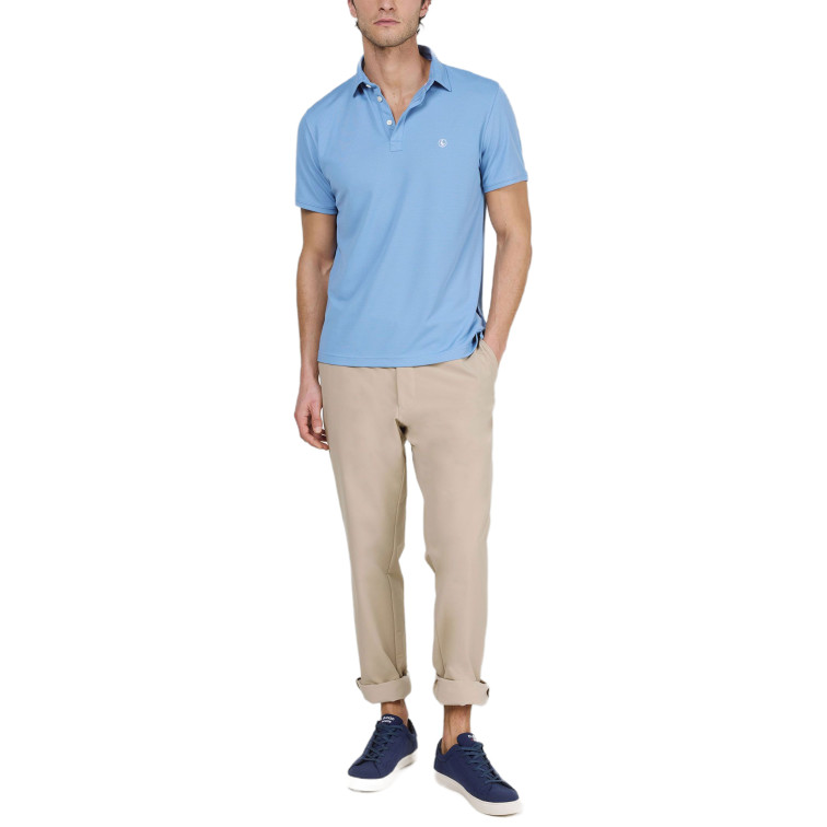 POLO HOMBRE  EL GANSO POLO MANGA CORTA SEPIIA BLANCO