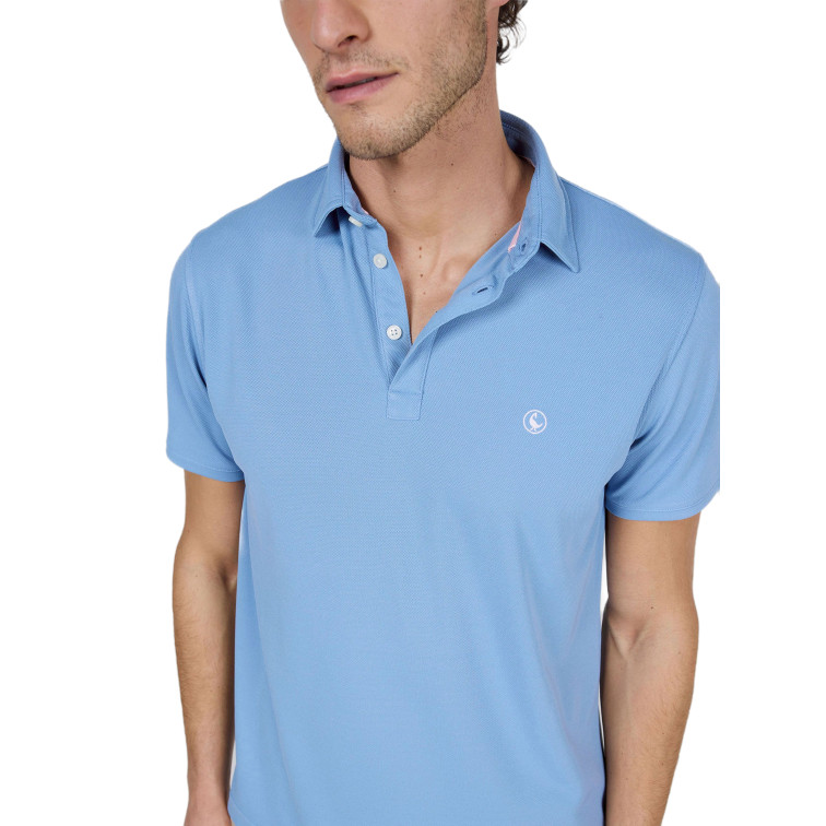 POLO HOMBRE  EL GANSO POLO MANGA CORTA SEPIIA BLANCO