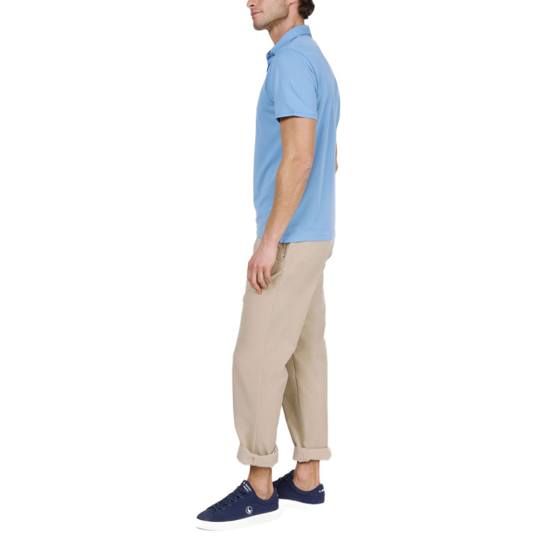 POLO HOMBRE  EL GANSO POLO MANGA CORTA SEPIIA BLANCO