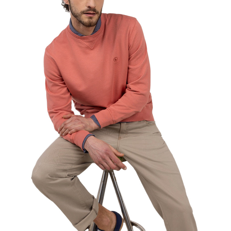 SUDADERA HOMBRE  EL GANSO SUDADERA CUELLO CAJA ROJO