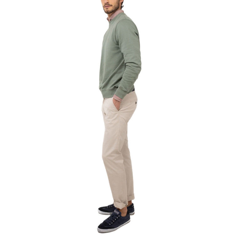 SUDADERA HOMBRE  EL GANSO SUDADERA CUELLO CAJA VERDE