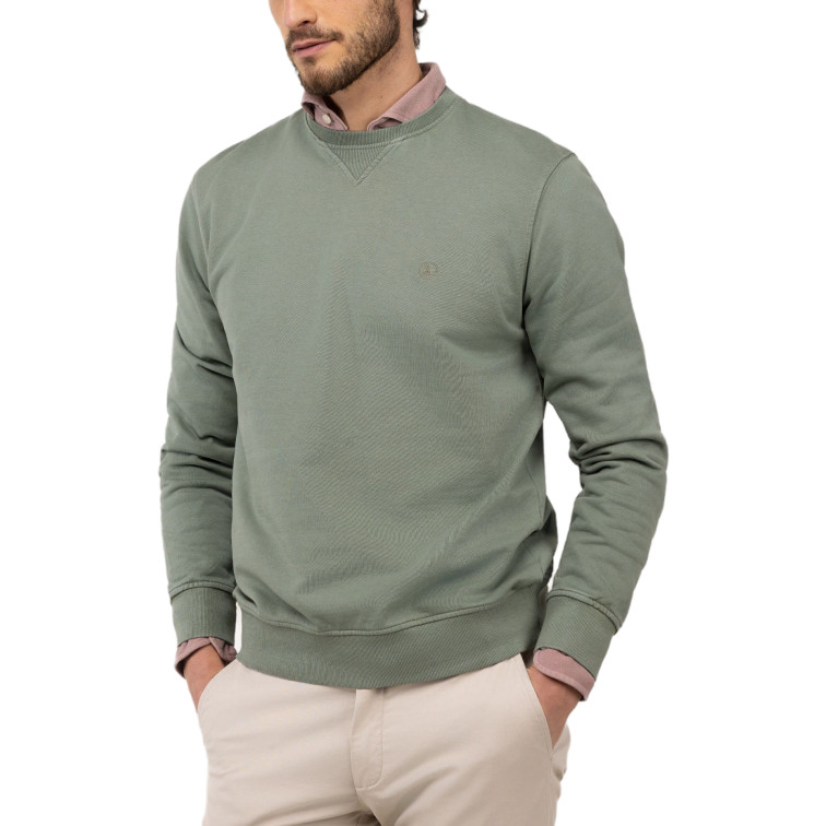 SUDADERA HOMBRE  EL GANSO SUDADERA CUELLO CAJA VERDE