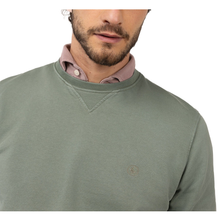 SUDADERA HOMBRE  EL GANSO SUDADERA CUELLO CAJA VERDE