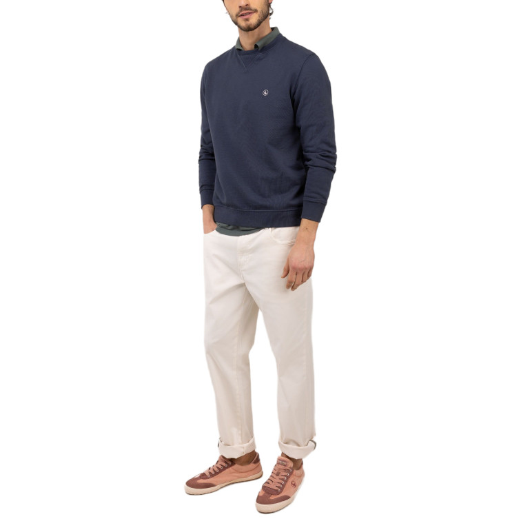 SUDADERA HOMBRE  EL GANSO SUDADERA CUELLO CAJA MARINO