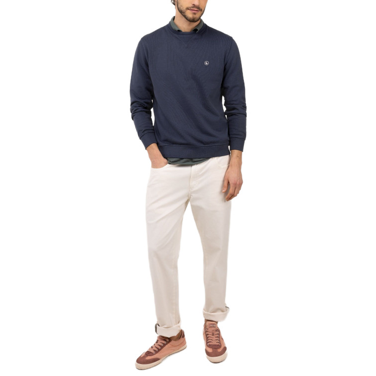 SUDADERA HOMBRE  EL GANSO SUDADERA CUELLO CAJA MARINO