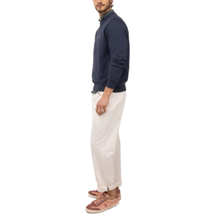 SUDADERA HOMBRE  EL GANSO SUDADERA CUELLO CAJA MARINO