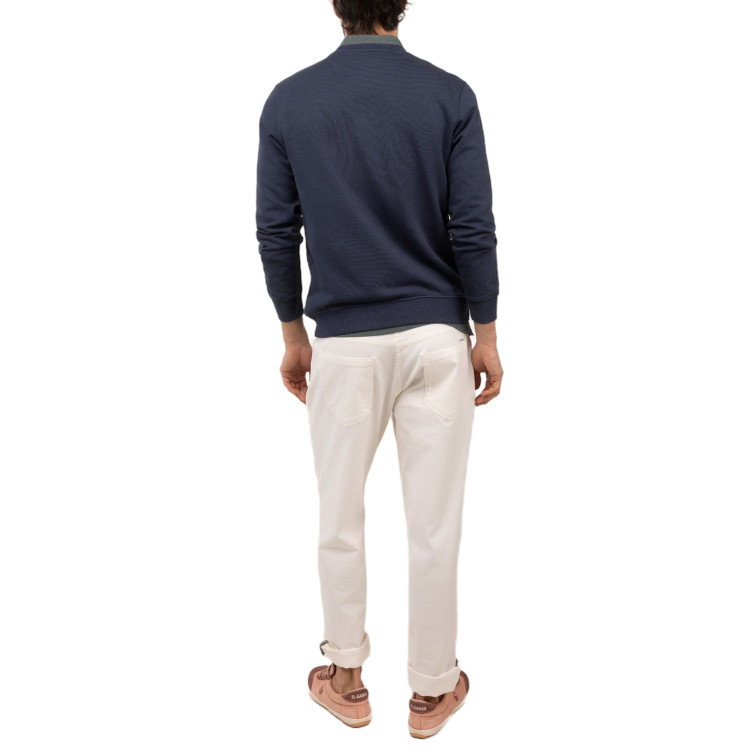SUDADERA HOMBRE  EL GANSO SUDADERA CUELLO CAJA MARINO