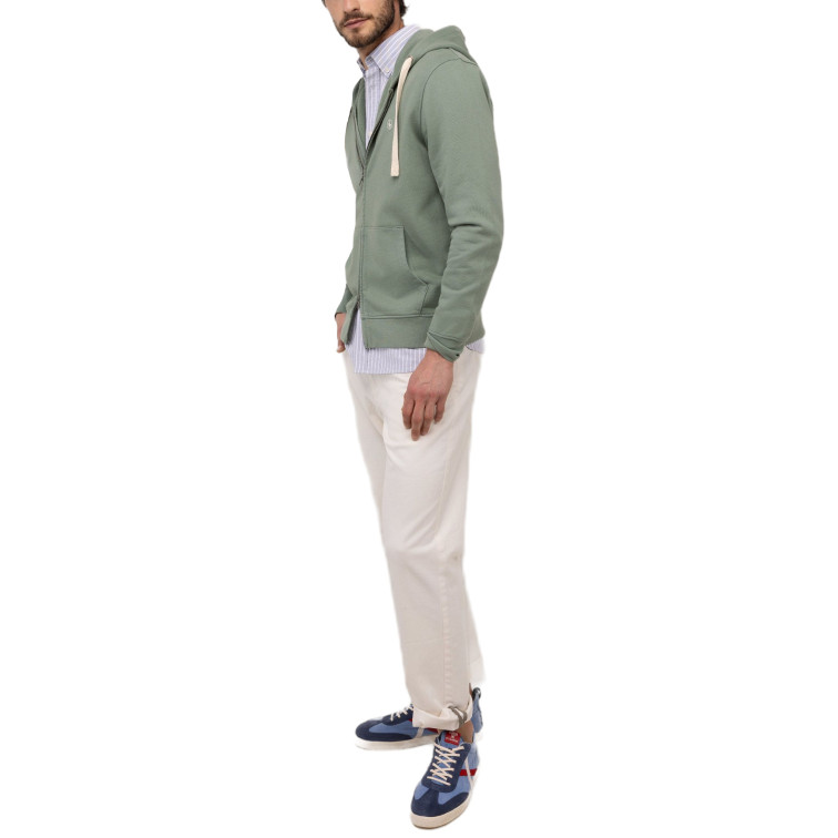SUDADERA HOMBRE  EL GANSO SUDADERA CREMALLERA VERDE