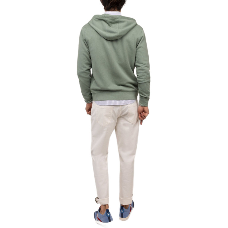 SUDADERA HOMBRE  EL GANSO SUDADERA CREMALLERA VERDE