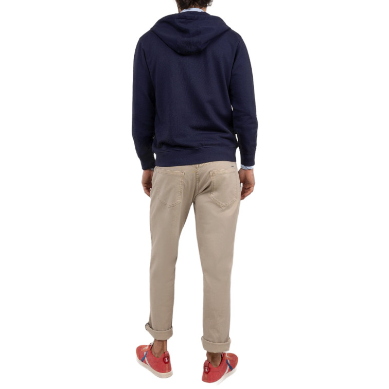 SUDADERA HOMBRE  EL GANSO SUDADERA CREMALLERA MARINO