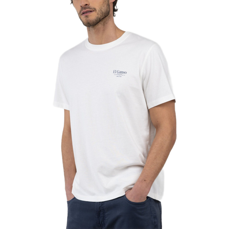 CAMISETA HOMBRE  EL GANSO CAMISETA PECES BLANCO