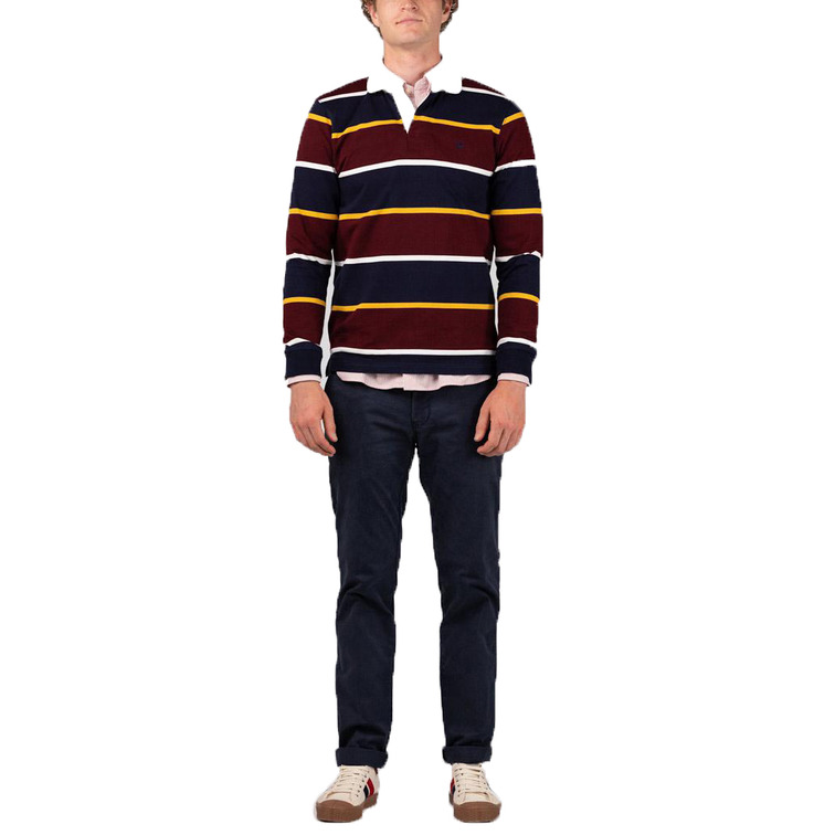 POLO HOMBRE  GANSO POLO RUGBY ROWING SHIRT BURGUN