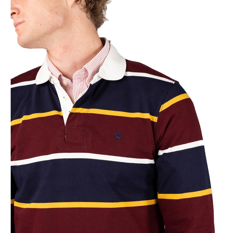 POLO HOMBRE  GANSO POLO RUGBY ROWING SHIRT BURGUN