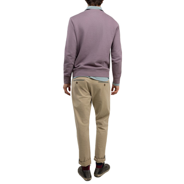 SUDADERA HOMBRE  EL GANSO SUDADERA CUELLO CAJA BERENJENA