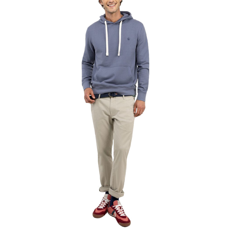 SUDADERA HOMBRE  EL GANSO SUDADERA CAPUCHA PETRÓLEO