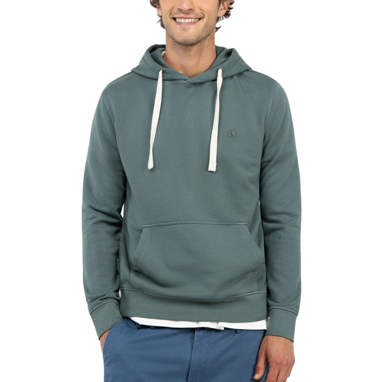 SUDADERA HOMBRE  EL GANSO SUDADERA CAPUCHA VERDE