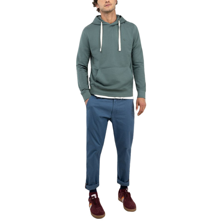 SUDADERA HOMBRE  EL GANSO SUDADERA CAPUCHA VERDE