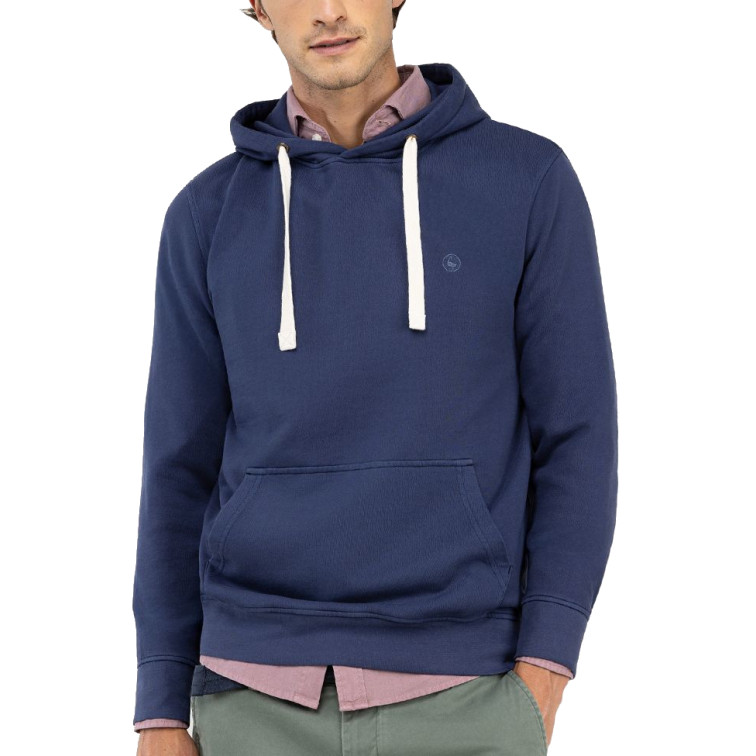 SUDADERA HOMBRE  EL GANSO SUDADERA CAPUCHA MARINO