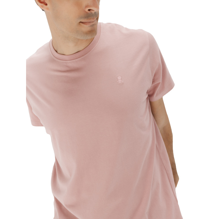 CAMISETA HOMBRE  EL PULPO CAMISETA BÁSICA BORDADO ROSA P