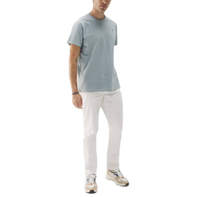 CAMISETA HOMBRE  EL PULPO CAMISETA BÁSICA BORDADO AZUL G