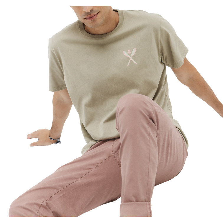 CAMISETA HOMBRE  EL PULPO CAMISETA PALAS DIBUJADAS VERDE