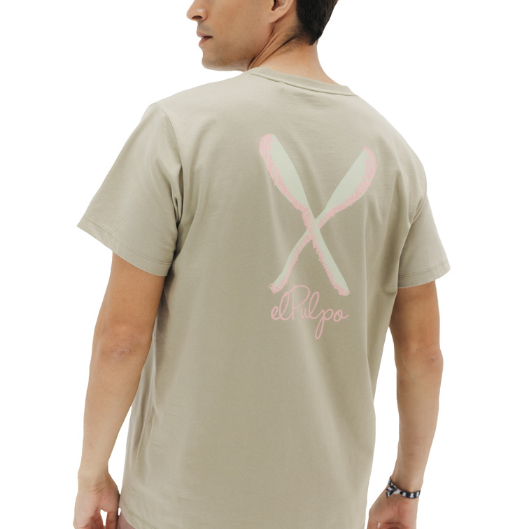 CAMISETA HOMBRE  EL PULPO CAMISETA PALAS DIBUJADAS VERDE