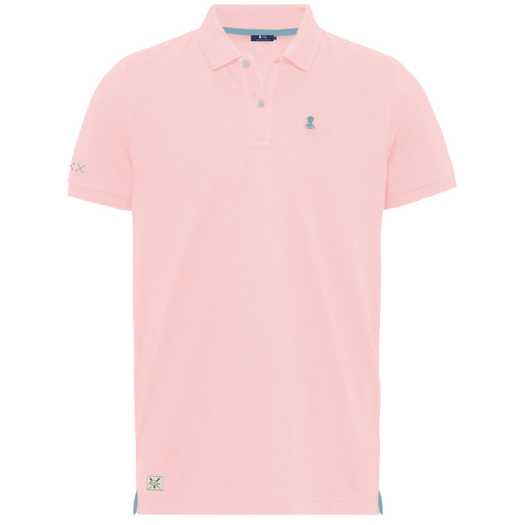 POLO HOMBRE  PULPO POLO BASIC LOGO ROSA BEBÉ