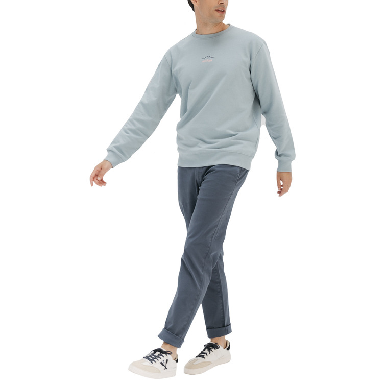 HOMBRE SUDADERA EL MAR TODO LO-CURA A AZULGRIS