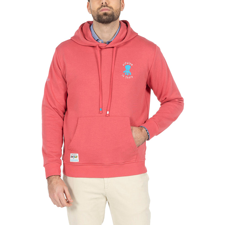 SUDADERA HOMBRE  PULPO SUDADERA CAPUCHA BORDADO IL MA