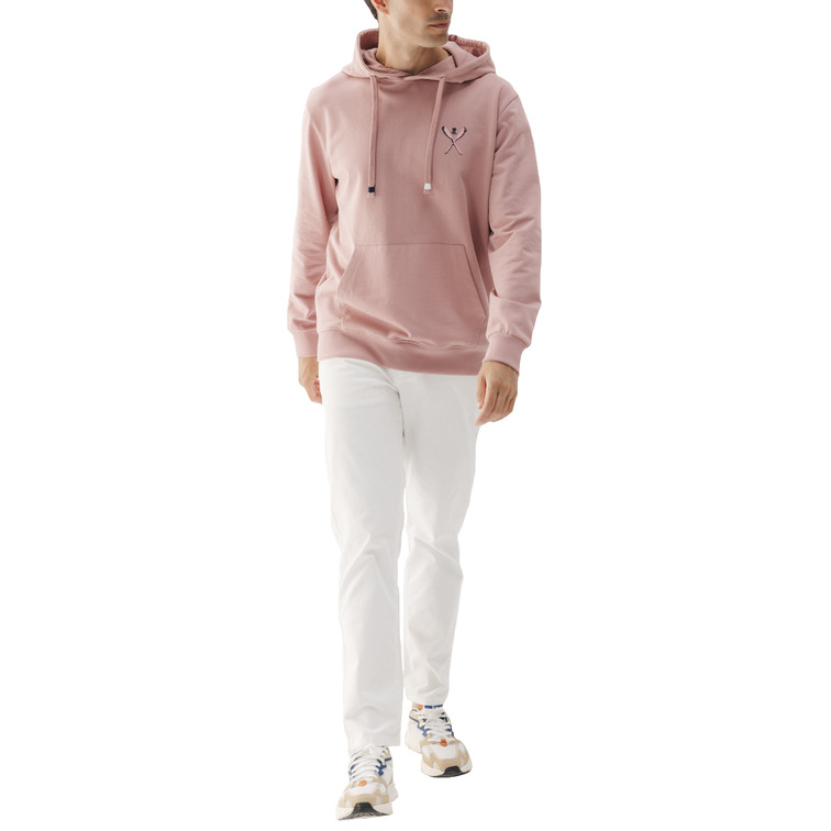 HOMBRE SUDADERA CAPUCHA PALAS DIBUJAD ROSA