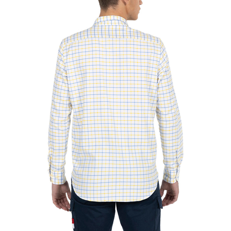 CAMISA HOMBRE  PULPO CAMISA CUADROS BICOLOR OXFORD