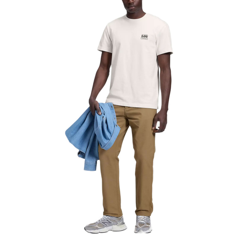 CAMISETA HOMBRE  LEE WORKWEAR CREW TEE ECRU
