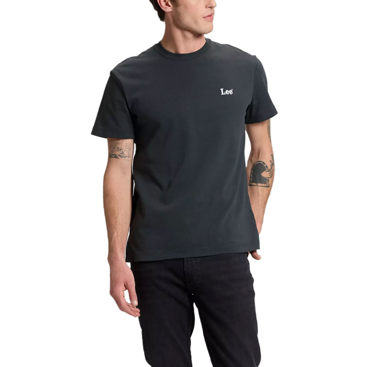 CAMISETA HOMBRE  LEE SS SMALL LOGO TEE WASHED BLACK