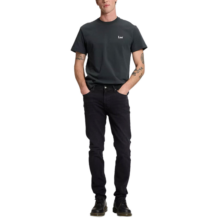 CAMISETA HOMBRE  LEE SS SMALL LOGO TEE WASHED BLACK